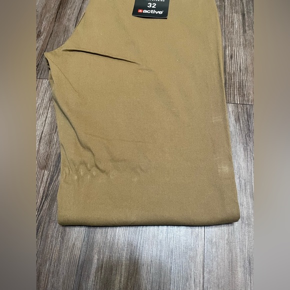 Active Khaki Stretch Chino Pants for Men - Picture 6 of 6